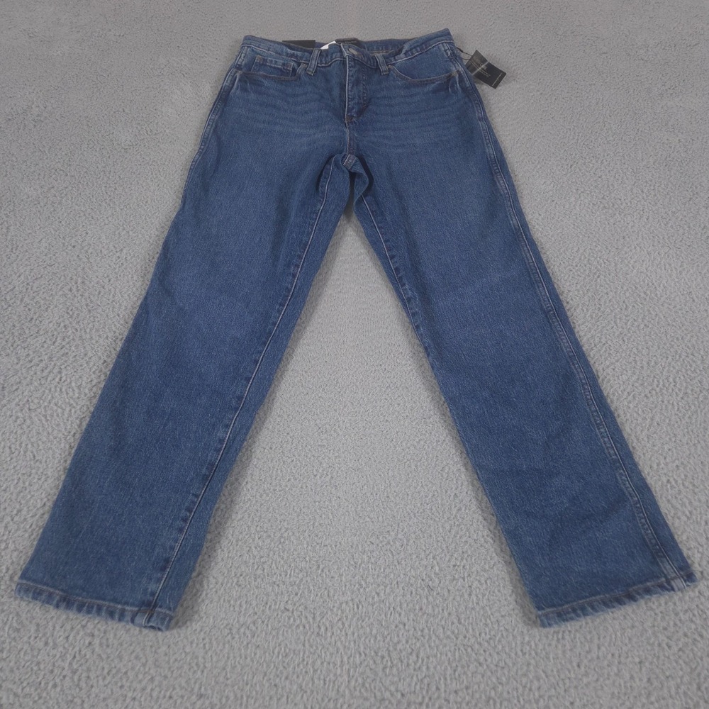 Banana Republic Jeans Womens 27/4 Slouch Straight High Rise Medium Wash NEW $80